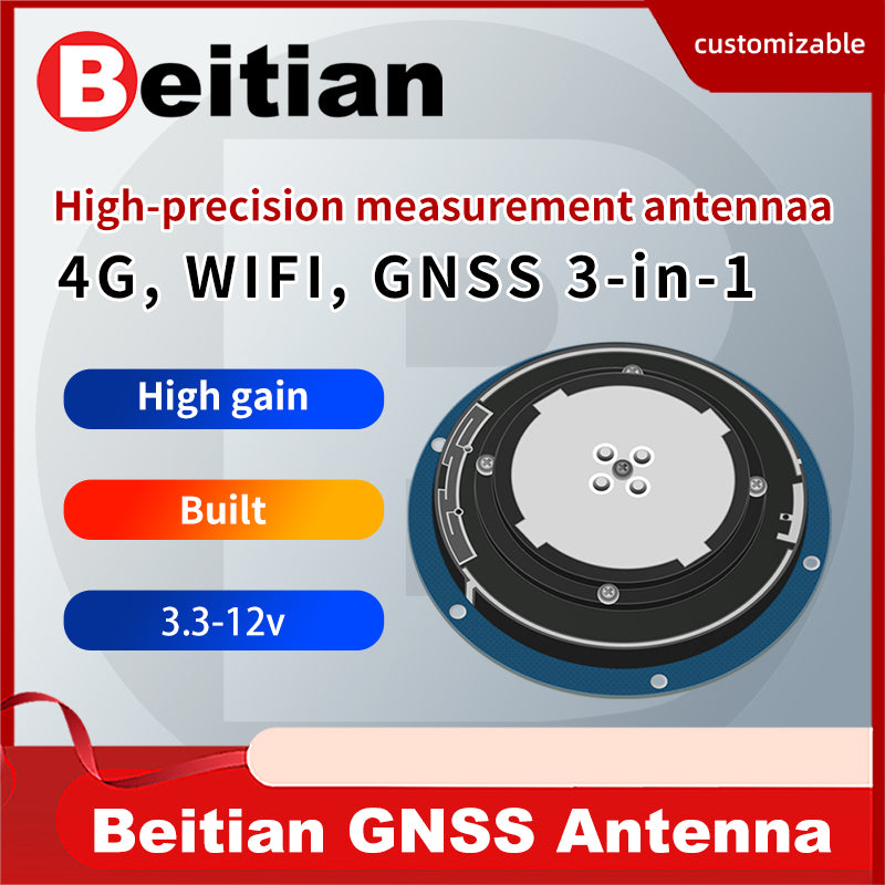 Beitian Bluetooth 4G WIFI Three-in-one Built-in RTK Four-star Full-frequency Combination GNSS antenna BT-304 304B Beitian Bluetooth 4G WIFI Three-in-one Built-in RTK Four-star Full-frequency Combination GNSS antenna BT-304 304B